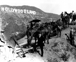 Construction of Hollywoodland 1923